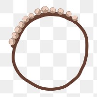 PNG luxury hair tie sticker, transparent background