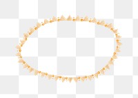 Gold bracelet png sticker, transparent background
