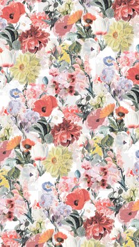 PNG vintage flower pattern sticker, painting by Pierre Joseph Redouté on transparent background. Remixed by rawpixel.