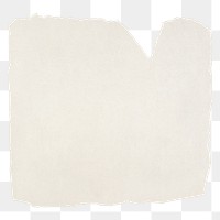 Ripped beige paper png sticker, transparent background