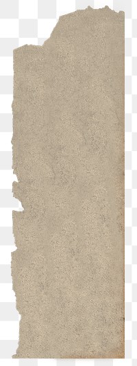 Ripped brown paper png sticker, transparent background