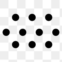 Black dots png sticker, transparent background