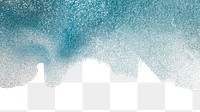 Abstract blue png border, transparent background