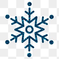 Snowflake png winter sticker, transparent background