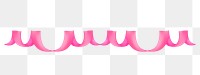 Pink ribbon png sticker, transparent background