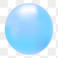 Blue balloon png sticker, transparent background