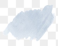 Blue brush stroke png sticker, transparent background