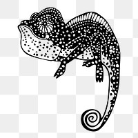 PNG Chameleon clipart, transparent background. Free public domain CC0 image.