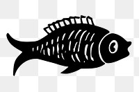 Fish png sticker, transparent background. Free public domain CC0 image.