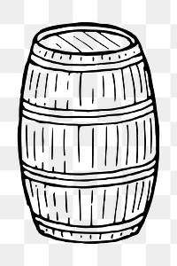 PNG Barrel clipart, transparent background. Free public domain CC0 image.