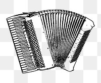 PNG Accordion clipart, transparent background. Free public domain CC0 image.