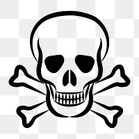 PNG Skull clipart, transparent background. Free public domain CC0 image.