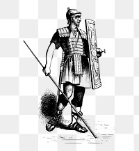 PNG Roman soldier  clipart, transparent background. Free public domain CC0 image.