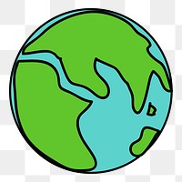 PNG Earth  clipart, transparent background. Free public domain CC0 image.