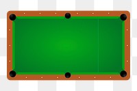 PNG Pool table clipart, transparent background. Free public domain CC0 image.