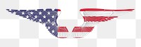 PNG American  flag wings clipart, transparent background. Free public domain CC0 image.