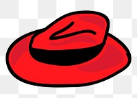 Hat png sticker, transparent background. Free public domain CC0 image.