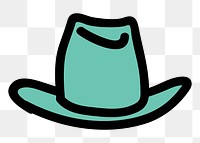 Hat png sticker, transparent background. Free public domain CC0 image.