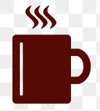 Hot coffee png sticker, transparent background. Free public domain CC0 image.