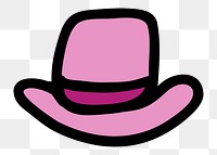 Hat png sticker, transparent background. Free public domain CC0 image.