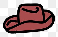 Hat png sticker, transparent background. Free public domain CC0 image.