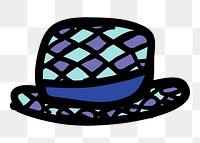 Hat png sticker, transparent background. Free public domain CC0 image.