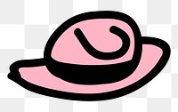 Hat png sticker, transparent background. Free public domain CC0 image.