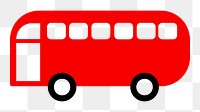 Bus png sticker, transparent background. Free public domain CC0 image.