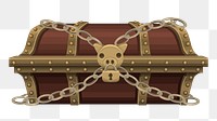 Treasure box png sticker, transparent background. Free public domain CC0 image.