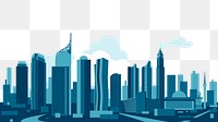 PNG Cityscape clipart, transparent background. Free public domain CC0 image.