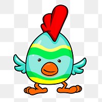 PNG Cute chick clipart, transparent background. Free public domain CC0 image.