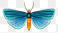 PNG Blue butterfly clipart, transparent background. Free public domain CC0 image.