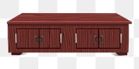 PNG Sideboard furniture clipart, transparent background. Free public domain CC0 image.