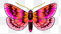PNG Pink butterfly clipart, transparent background. Free public domain CC0 image.