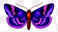 PNG Purple butterfly clipart, transparent background. Free public domain CC0 image.