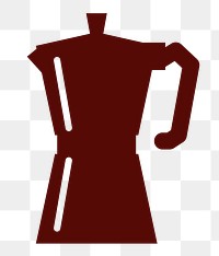 PNG Moka pot clipart, transparent background. Free public domain CC0 image.