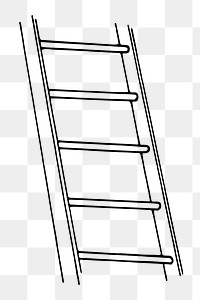 PNG Ladder clipart, transparent background. Free public domain CC0 image.