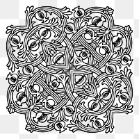 PNG Flourish ornament clipart, transparent background. Free public domain CC0 image.