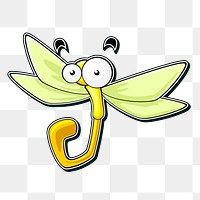 Dragonfly png sticker, transparent background. Free public domain CC0 image.