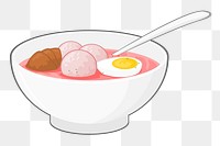 Soup png sticker, transparent background. Free public domain CC0 image.