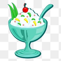 Ice cream png sticker, transparent background. Free public domain CC0 image.