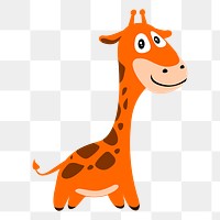 Giraffe png sticker, transparent background. Free public domain CC0 image.