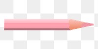 Pale pink color pencil png sticker, transparent background. Free public domain CC0 image.