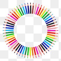 Color pencils png sticker, transparent background. Free public domain CC0 image.