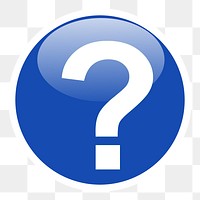 Question mark png sticker, transparent background. Free public domain CC0 image.