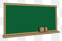 Blackboard png sticker, transparent background. Free public domain CC0 image.