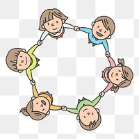 Kids  png clipart illustration, transparent background. Free public domain CC0 image.