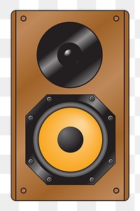 Speaker  png clipart illustration, transparent background. Free public domain CC0 image.