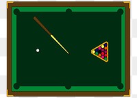 Billiard  png clipart illustration, transparent background. Free public domain CC0 image.