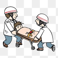 Emergency rescue png clipart illustration, transparent background. Free public domain CC0 image.